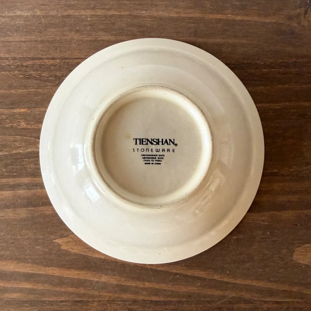 4pc Vintage Tienshan Theodore Country Bear Soup‎ Cereal Bowls Blue Bow